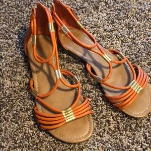 Orange sandles